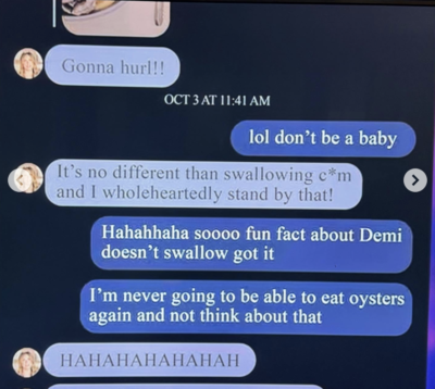Demi Engemann’s Alleged Messages With Marciano Brunette Are Leaked